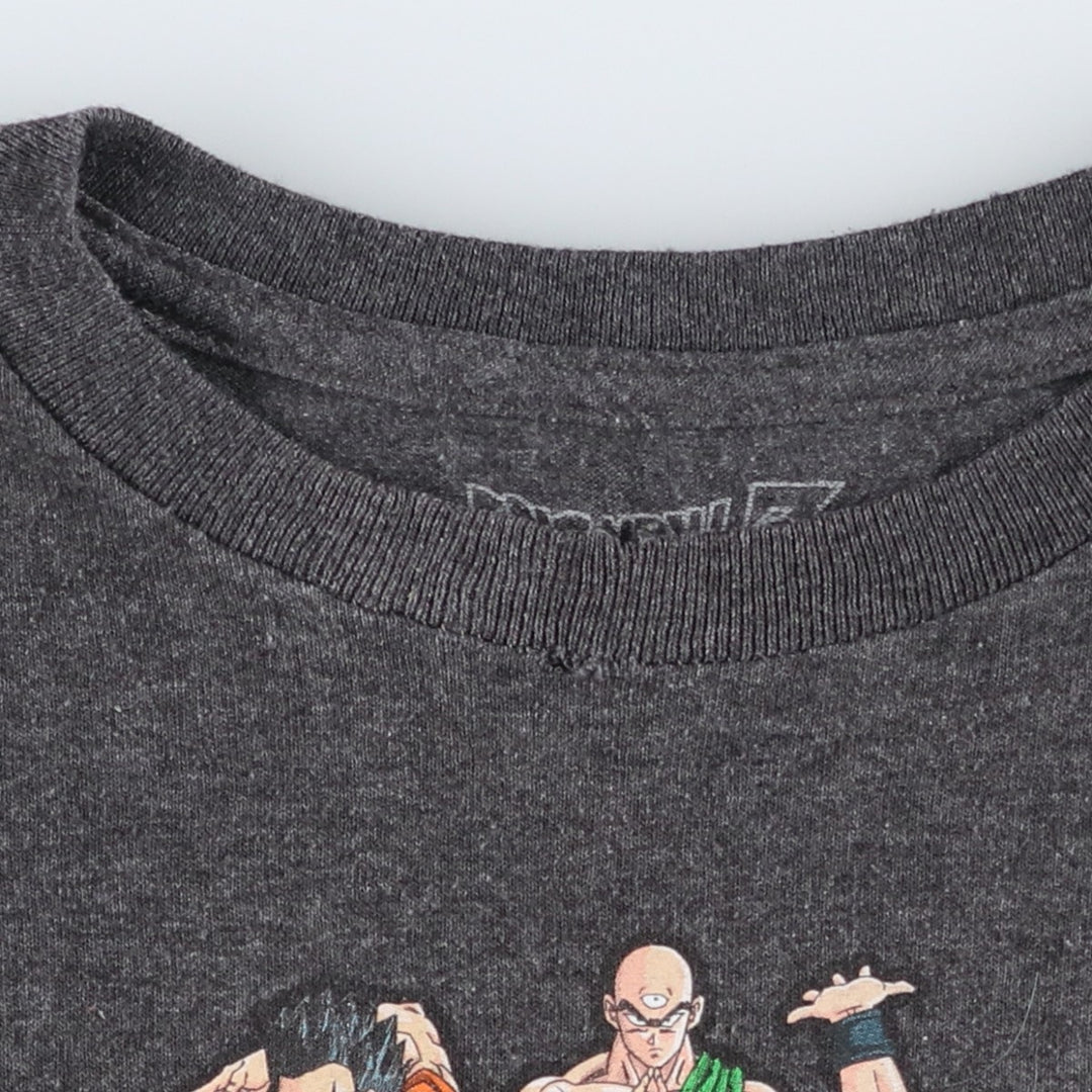 DRAGONBALL Z Dragon Ball Z Anime Character Print T-Shirt Men's XL cotton Charcoal Vintage Second Hand
