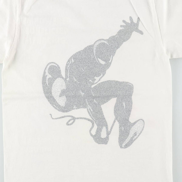 SPIDER MAN character print T-shirt, men's size XL (approx.) unclear white type Vintage Second Hand