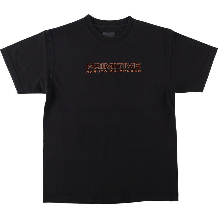 2000'S Primitive Naruto Shippuden Anime Character Print T-Shirt, Men's Size M (approx.) cotton black type Vintage Second Hand