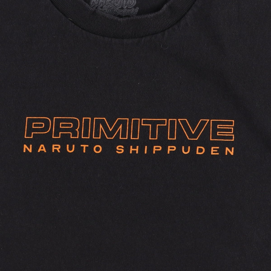 2000'S Primitive Naruto Shippuden Anime Character Print T-Shirt, Men's Size M (approx.) cotton black type Vintage Second Hand