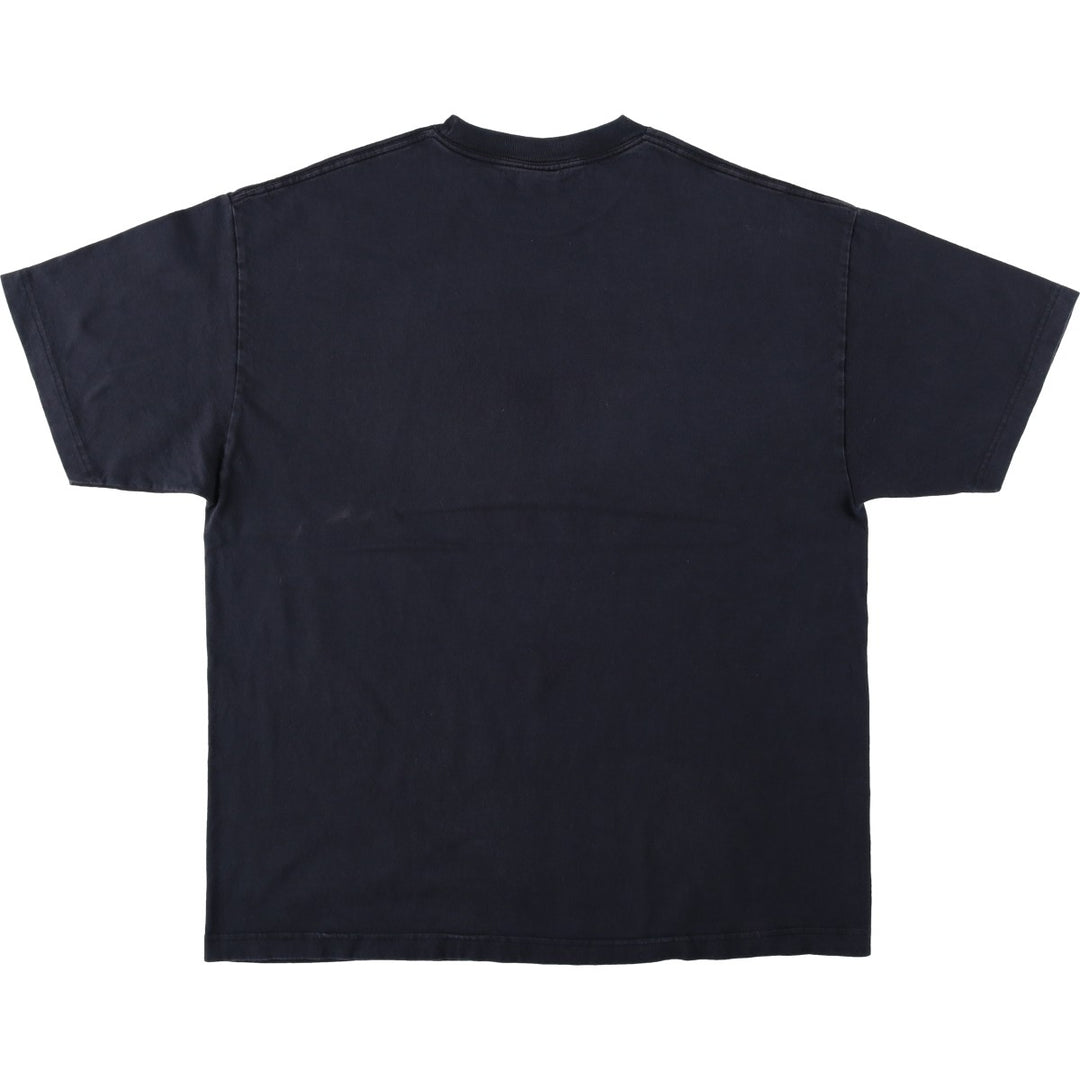 SUPERMAN character print T-shirt, men's size XL (approx.) cotton black type Vintage Second Hand