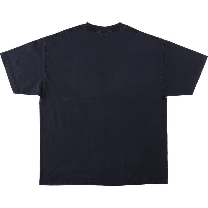 SUPERMAN character print T-shirt, men's size XL (approx.) cotton black type Vintage Second Hand