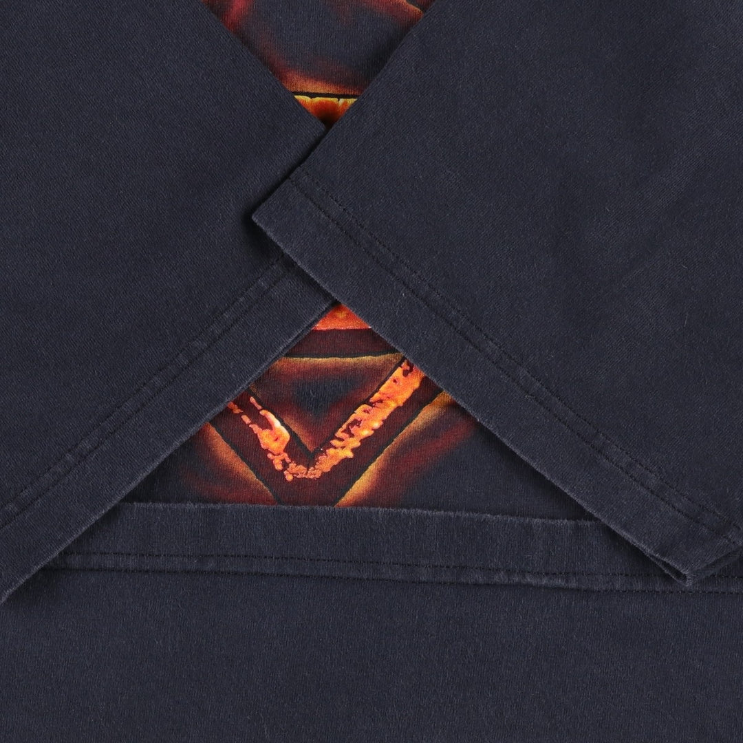 SUPERMAN character print T-shirt, men's size XL (approx.) cotton black type Vintage Second Hand