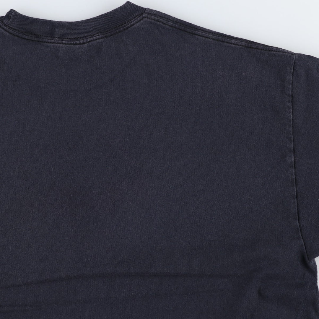 SUPERMAN character print T-shirt, men's size XL (approx.) cotton black type Vintage Second Hand
