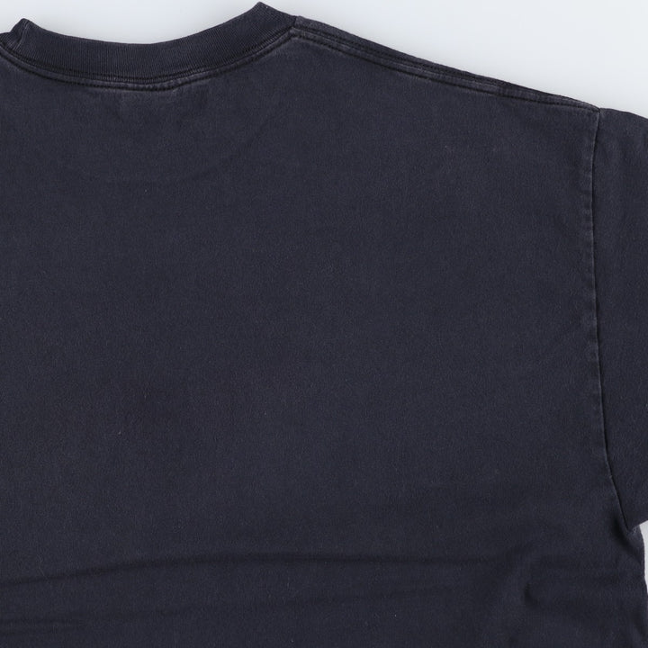 SUPERMAN character print T-shirt, men's size XL (approx.) cotton black type Vintage Second Hand