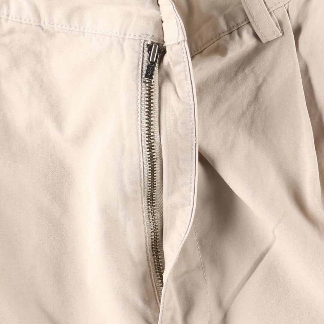 Ralph Lauren POLO by Ralph Lauren HAMMOND PANT, two-pleat chino pants, men's, W32 equivalent cotton Beige type Vintage Second Hand