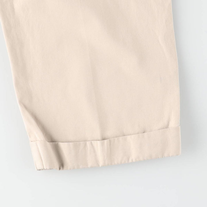 Ralph Lauren POLO by Ralph Lauren HAMMOND PANT, two-pleat chino pants, men's, W32 equivalent cotton Beige type Vintage Second Hand