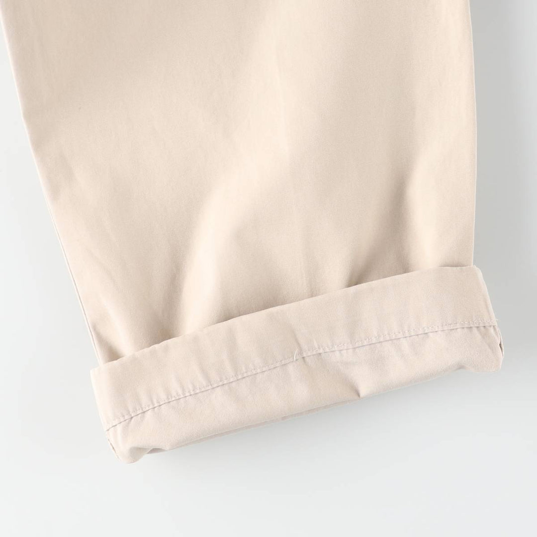 Ralph Lauren POLO by Ralph Lauren HAMMOND PANT, two-pleat chino pants, men's, W32 equivalent cotton Beige type Vintage Second Hand