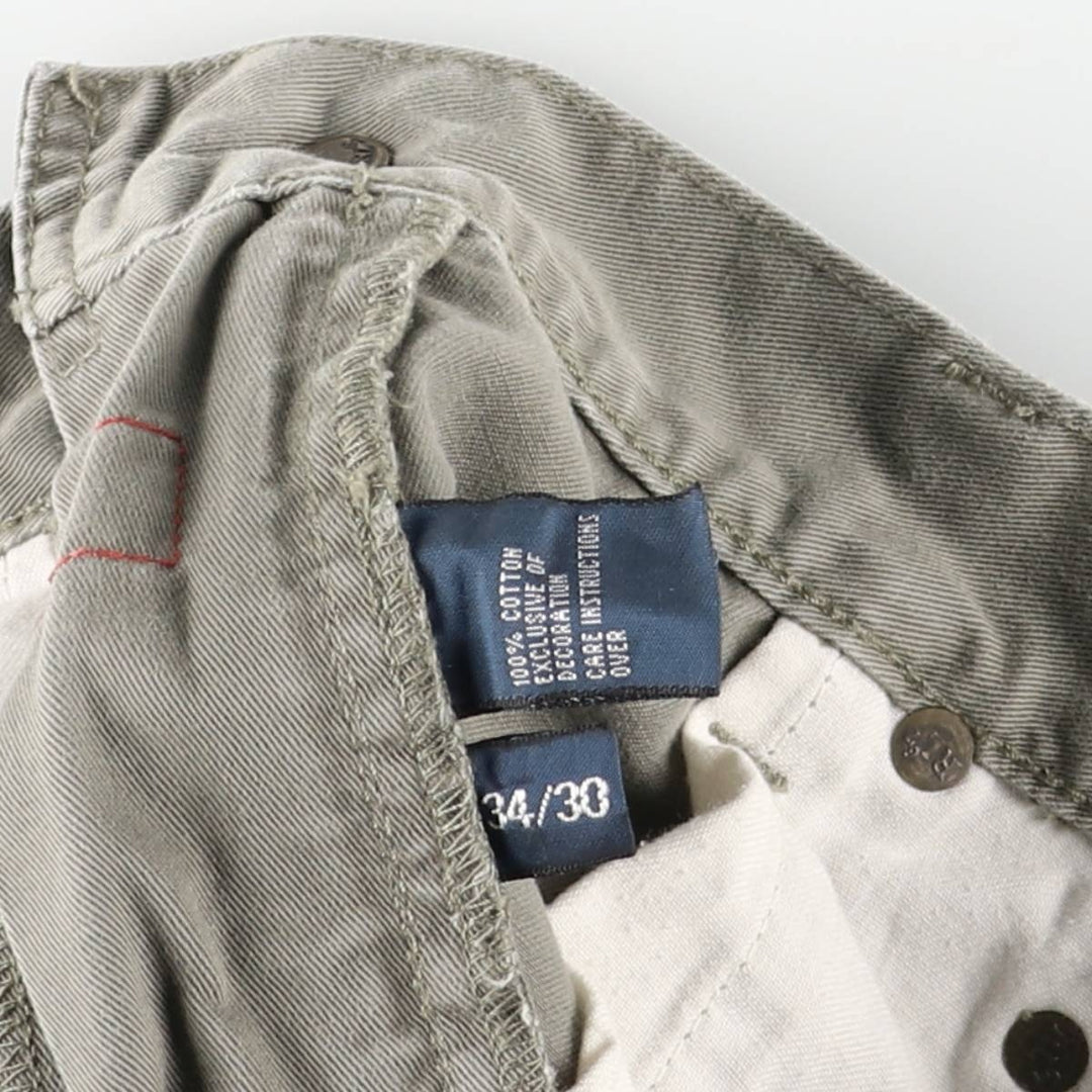 Ralph Lauren POLO RALPH LAUREN Chino Pants Men's W35 equivalent cotton Khaki type sage green Vintage Second Hand