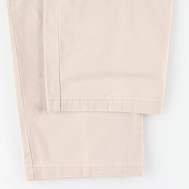 Ralph Lauren POLO by Ralph Lauren ANDREW PANT Two-pleat chino pants for men, equivalent to W34 cotton unbleached Vintage Second Hand