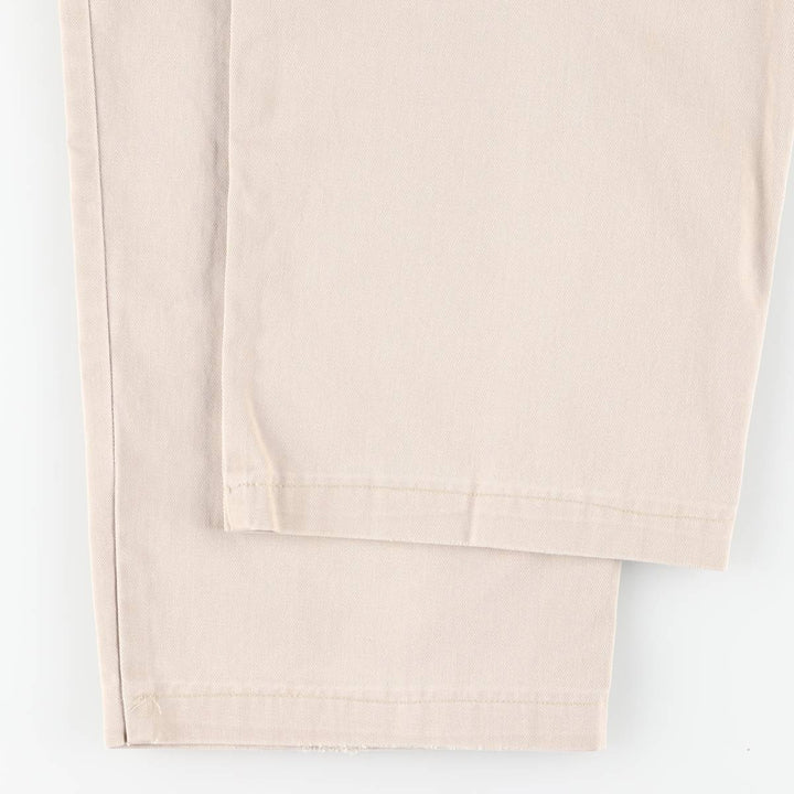 Ralph Lauren POLO by Ralph Lauren ANDREW PANT Two-pleat chino pants for men, equivalent to W34 cotton unbleached Vintage Second Hand