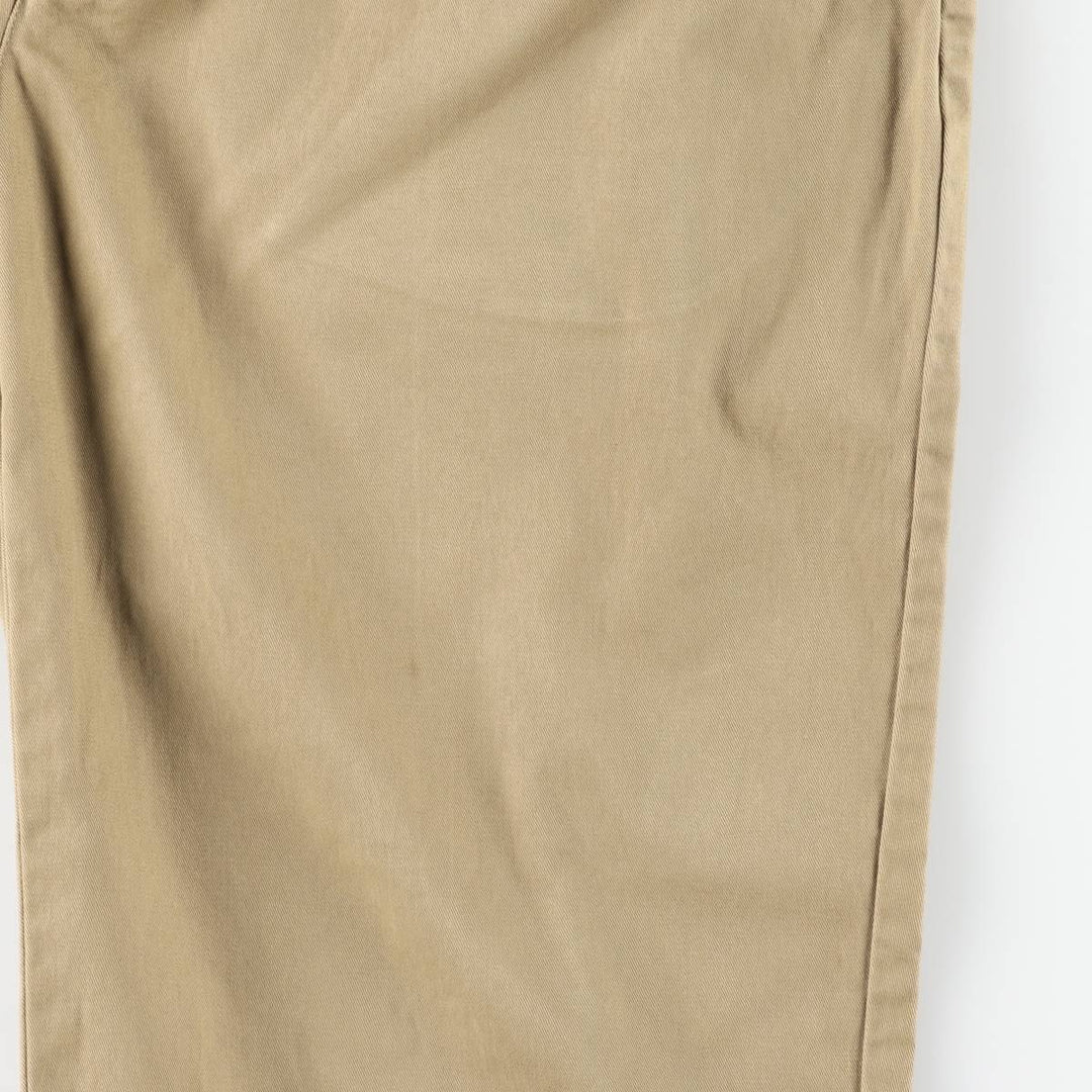 Ralph Lauren POLO by Ralph Lauren Two-pleat Chino Pants for Men, W33 equivalent cotton brown type Vintage Second Hand