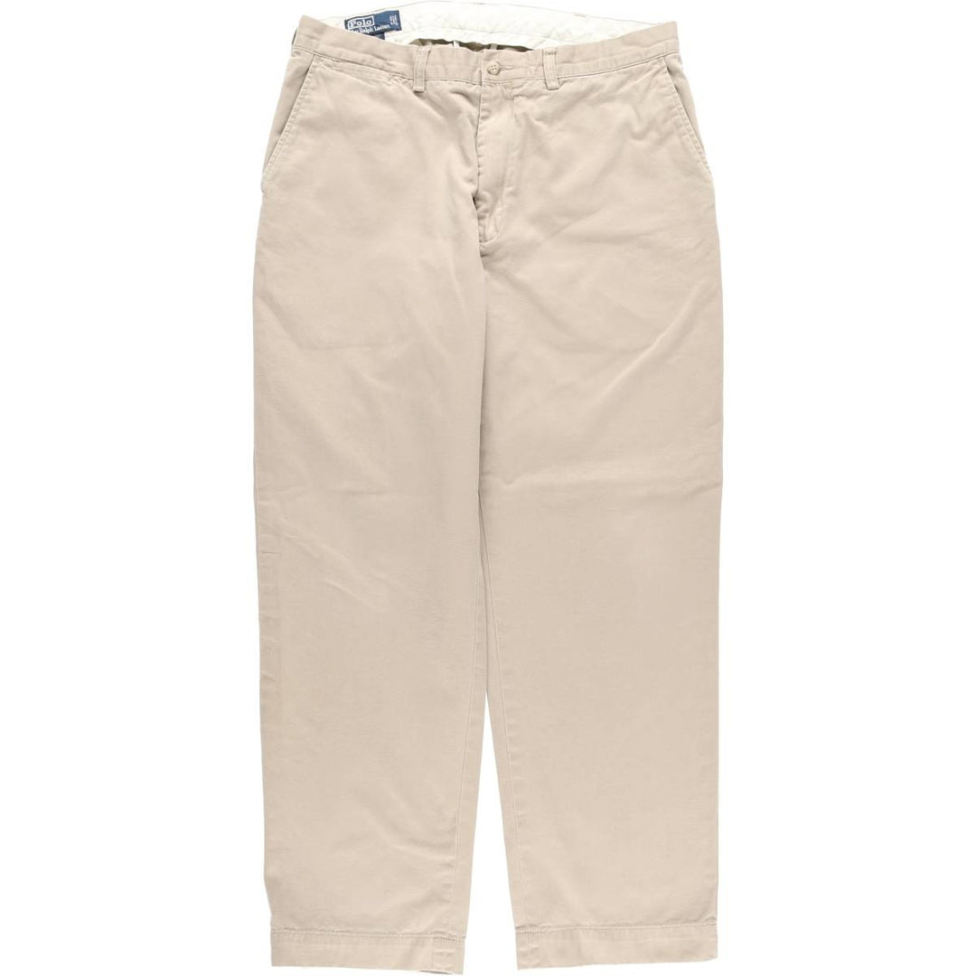 Ralph Lauren POLO by Ralph Lauren PROSPECT PANT Chino pants for men, equivalent to w35 cotton beige type brown Vintage Second Hand