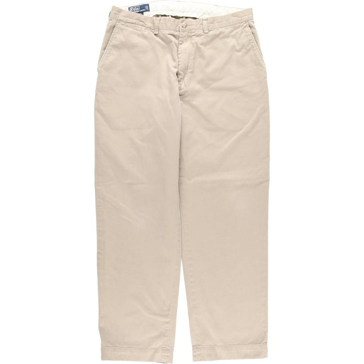 Ralph Lauren POLO by Ralph Lauren PROSPECT PANT Chino pants for men, equivalent to w35 cotton beige type brown Vintage Second Hand