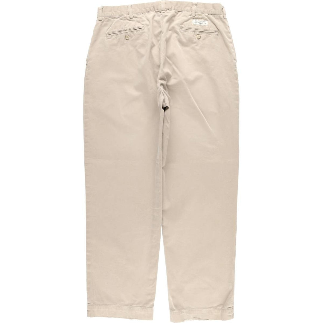 Ralph Lauren POLO by Ralph Lauren PROSPECT PANT Chino pants for men, equivalent to w35 cotton beige type brown Vintage Second Hand