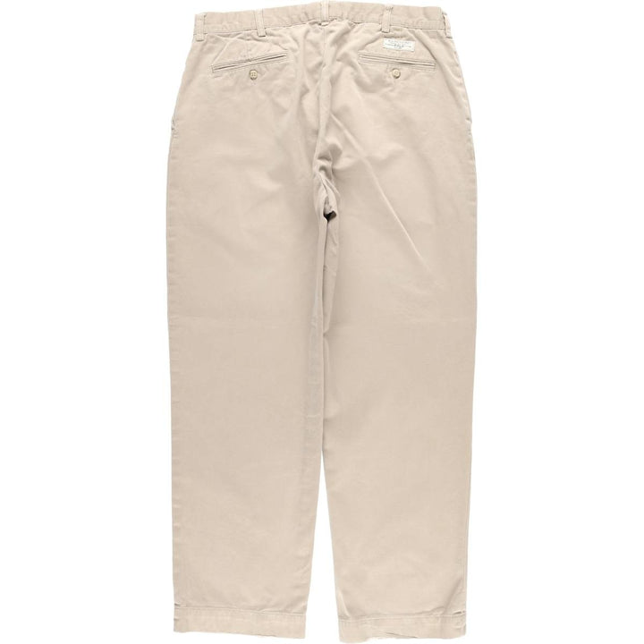 Ralph Lauren POLO by Ralph Lauren PROSPECT PANT Chino pants for men, equivalent to w35 cotton beige type brown Vintage Second Hand