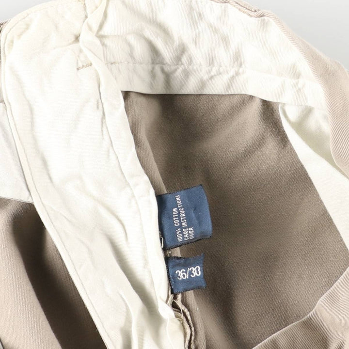 Ralph Lauren POLO by Ralph Lauren PROSPECT PANT Chino pants for men, equivalent to w35 cotton beige type brown Vintage Second Hand