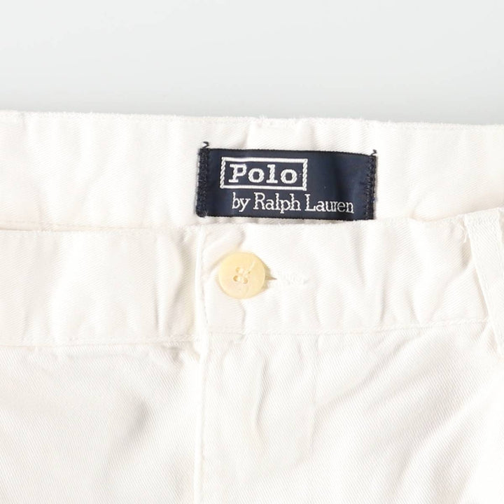 Ralph Lauren POLO by Ralph Lauren Two-pleat Chino Pants for Men, W35 cotton white type Vintage Second Hand