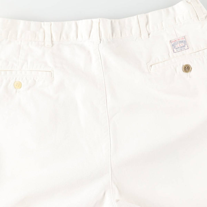 Ralph Lauren POLO by Ralph Lauren Two-pleat Chino Pants for Men, W35 cotton white type Vintage Second Hand