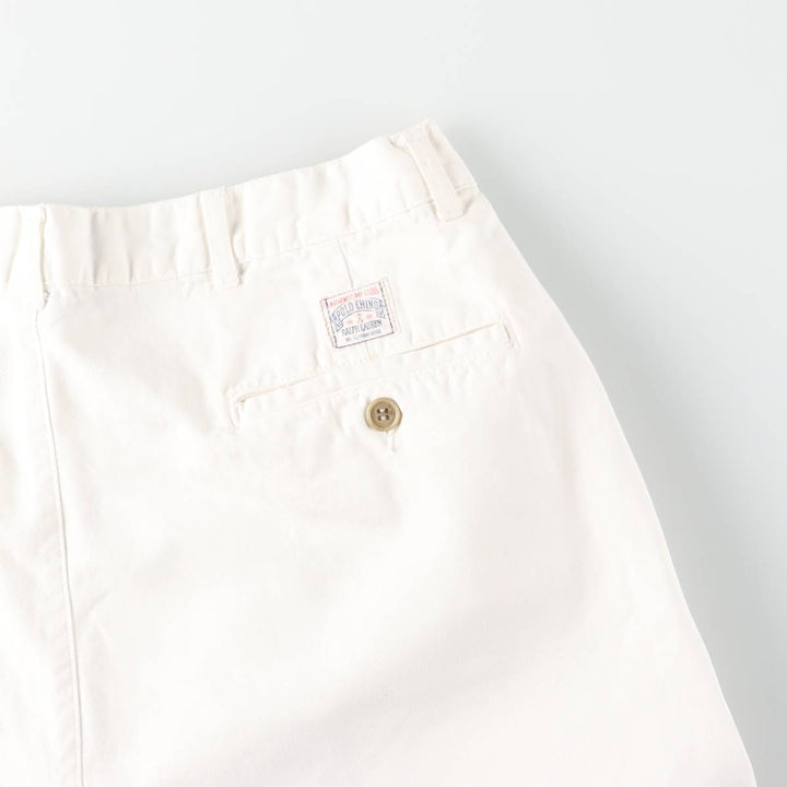 Ralph Lauren POLO by Ralph Lauren Two-pleat Chino Pants for Men, W35 cotton white type Vintage Second Hand