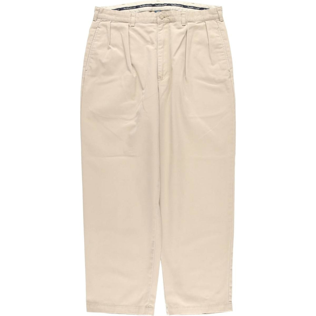 Ralph Lauren Polo Ralph Lauren Andrew Pant Two-pleat Chino Pants Men's W36 cotton Beige type Vintage Second Hand