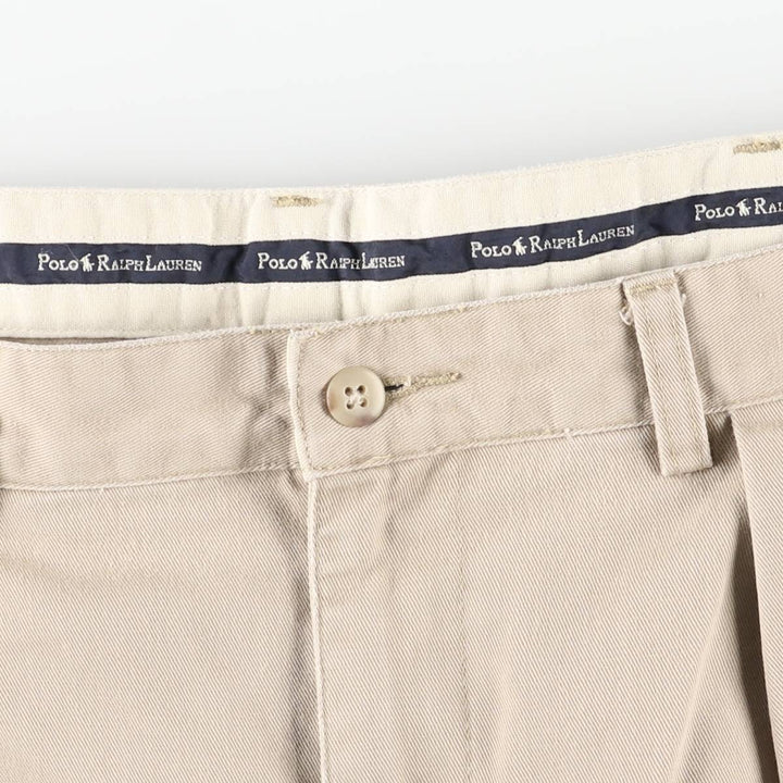 Ralph Lauren Polo Ralph Lauren Andrew Pant Two-pleat Chino Pants Men's W36 cotton Beige type Vintage Second Hand