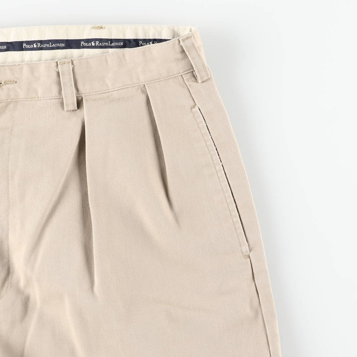 Ralph Lauren Polo Ralph Lauren Andrew Pant Two-pleat Chino Pants Men's W36 cotton Beige type Vintage Second Hand