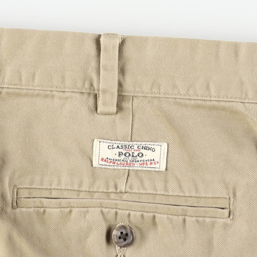 Ralph Lauren POLO by Ralph Lauren Chino Pants Men's W37 cotton Khaki type beige Vintage Second Hand