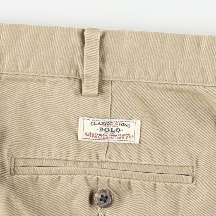 Ralph Lauren POLO by Ralph Lauren Chino Pants Men's W37 cotton Khaki type beige Vintage Second Hand