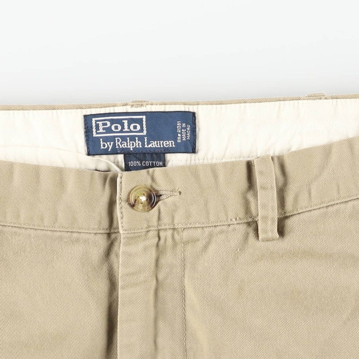 Ralph Lauren POLO by Ralph Lauren Chino Pants Men's W37 cotton Khaki type beige Vintage Second Hand