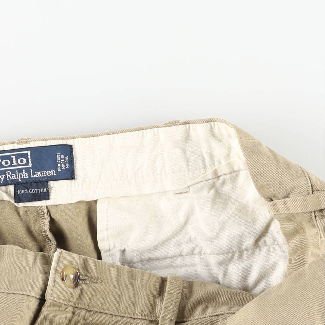 Ralph Lauren POLO by Ralph Lauren Chino Pants Men's W37 cotton Khaki type beige Vintage Second Hand