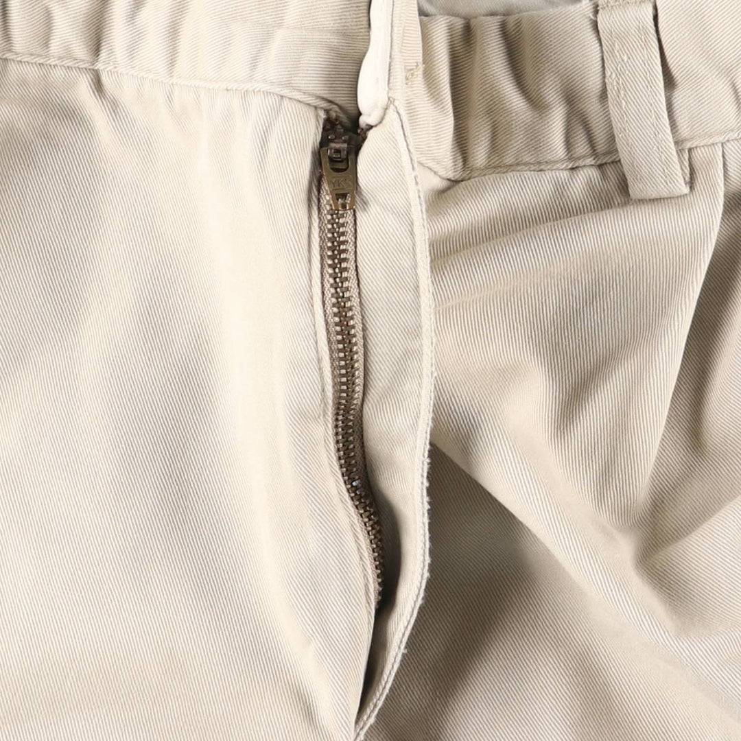 Ralph Lauren POLO by Ralph Lauren HAMMOND PANT, two-pleat chino pants, men's, w34 equivalent cotton Beige type Vintage Second Hand