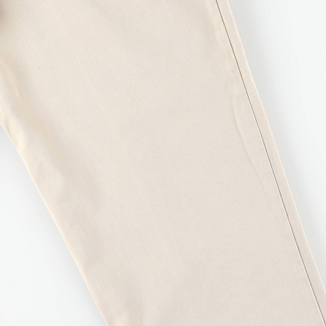 Ralph Lauren POLO by Ralph Lauren HAMMOND PANT, two-pleat chino pants, men's, w34 equivalent cotton Beige type Vintage Second Hand