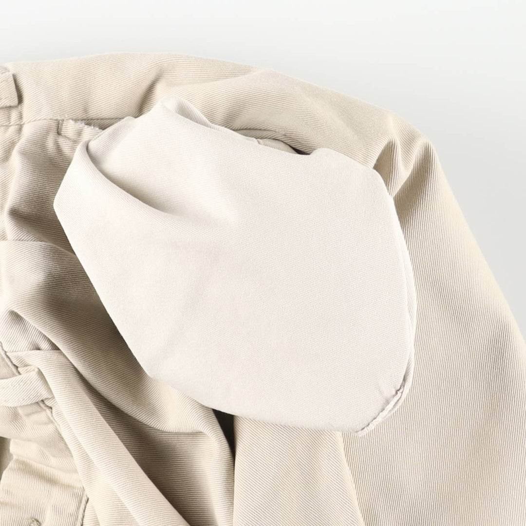 Ralph Lauren POLO by Ralph Lauren HAMMOND PANT, two-pleat chino pants, men's, w34 equivalent cotton Beige type Vintage Second Hand