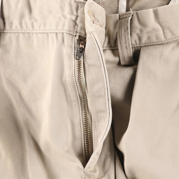 Ralph Lauren POLO by Ralph Lauren ETHAN PANT Two-pleat chino pants for men, size W34 cotton Beige type Vintage Second Hand