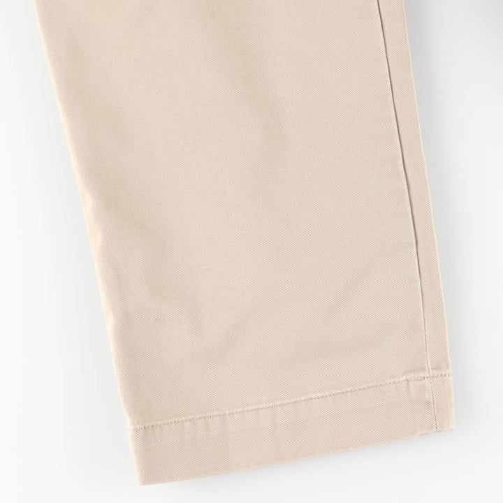 Ralph Lauren POLO by Ralph Lauren ETHAN PANT Two-pleat chino pants for men, size W34 cotton Beige type Vintage Second Hand