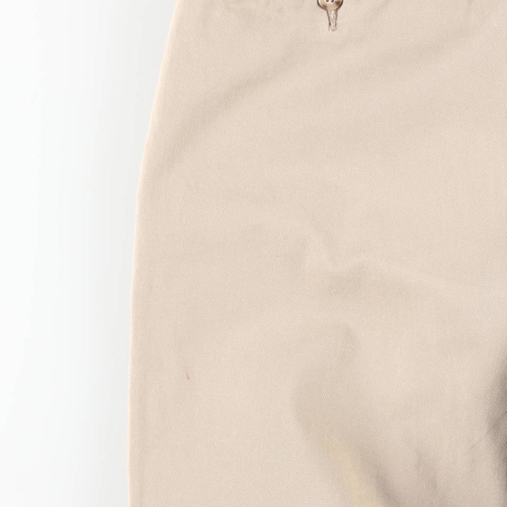 Ralph Lauren POLO by Ralph Lauren ETHAN PANT Two-pleat chino pants for men, size W34 cotton Beige type Vintage Second Hand