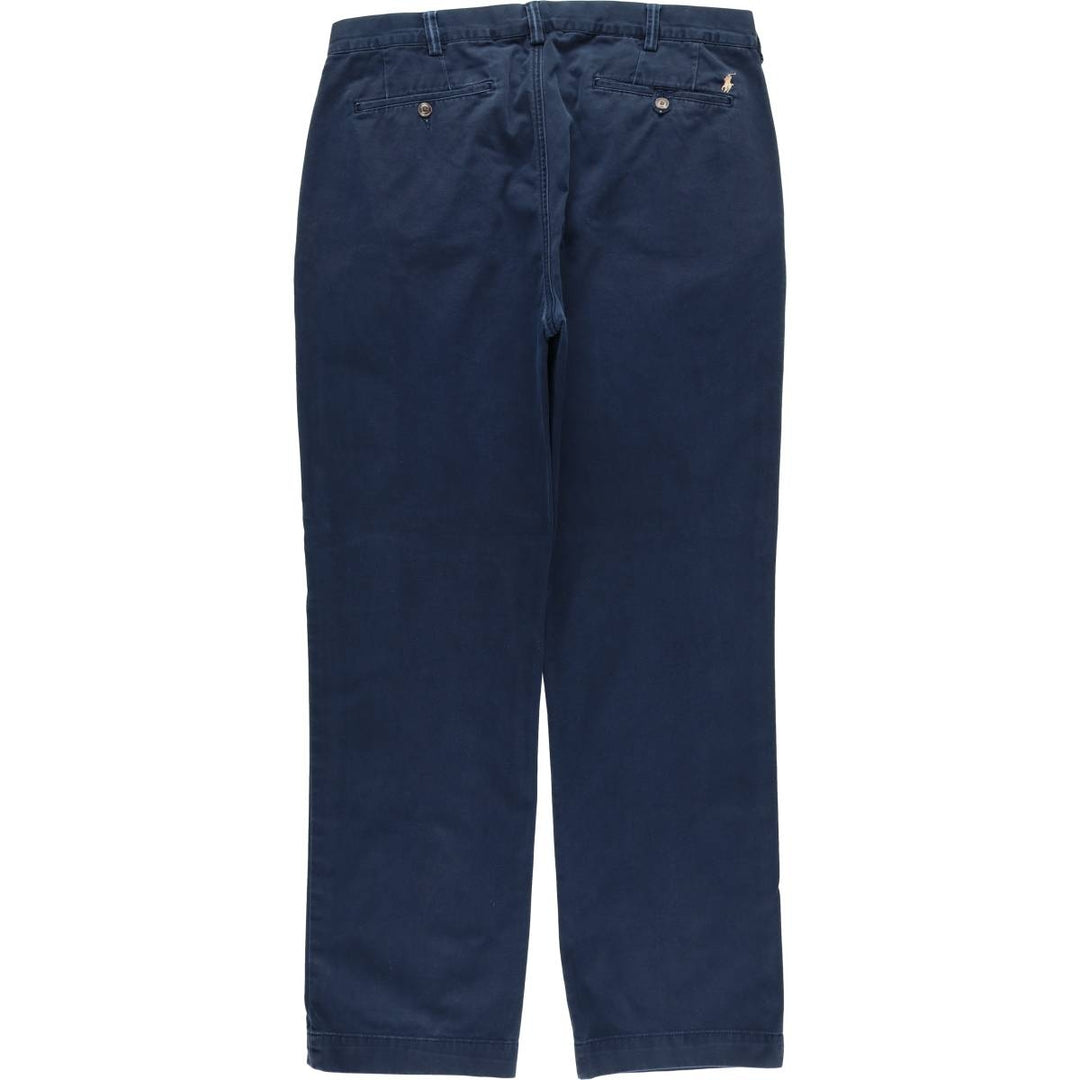 Ralph Lauren POLO RALPH LAUREN Classic Fit Chino Pants, Men's, Size W37 cotton navy blue type Vintage Second Hand