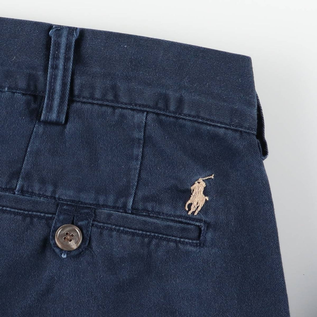 Ralph Lauren POLO RALPH LAUREN Classic Fit Chino Pants, Men's, Size W37 cotton navy blue type Vintage Second Hand