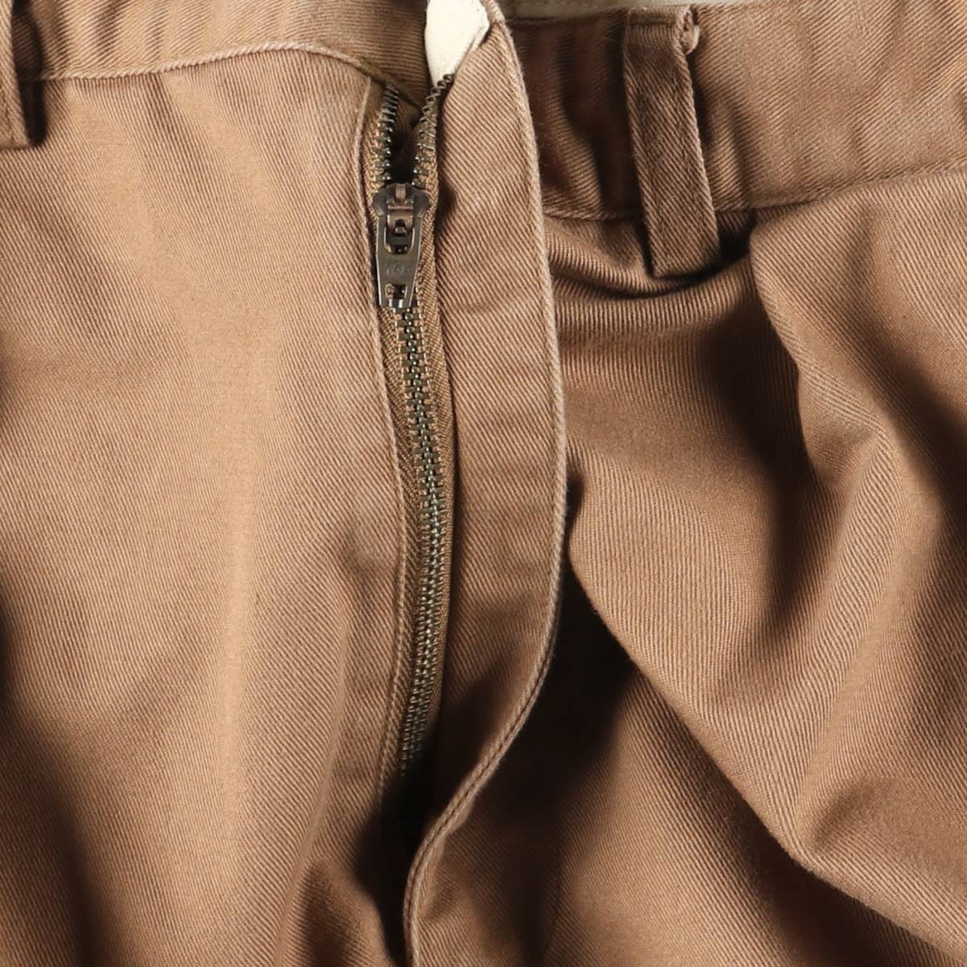 Ralph Lauren POLO RALPH LAUREN ANDREW PANT Two-pleat chino pants for men, size W33 cotton brown type Vintage Second Hand
