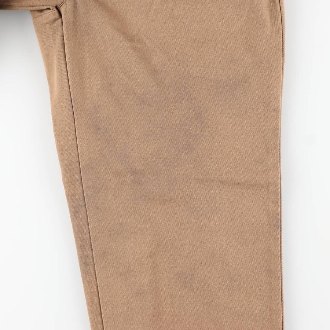 Ralph Lauren POLO RALPH LAUREN ANDREW PANT Two-pleat chino pants for men, size W33 cotton brown type Vintage Second Hand