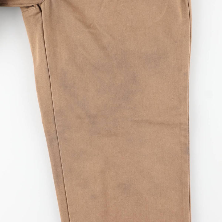 Ralph Lauren POLO RALPH LAUREN ANDREW PANT Two-pleat chino pants for men, size W33 cotton brown type Vintage Second Hand