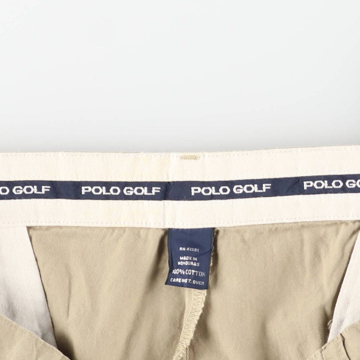 Ralph Lauren POLO GOLF Polo Golf Two-pleat Chino Pants for Men, Size W34 cotton Khaki type beige Vintage Second Hand
