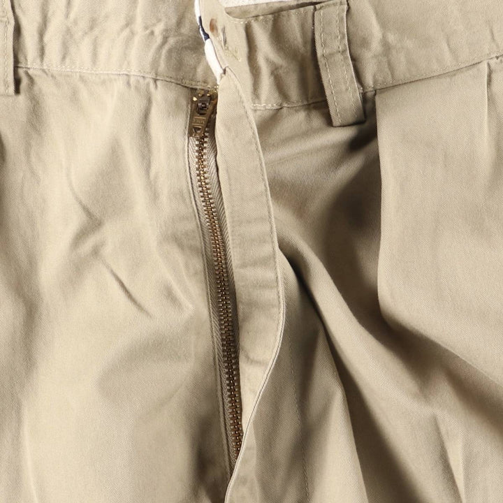 Ralph Lauren POLO GOLF Polo Golf Two-pleat Chino Pants for Men, Size W34 cotton Khaki type beige Vintage Second Hand