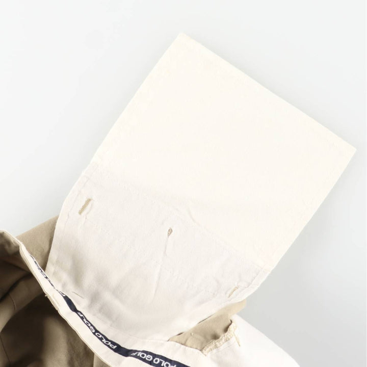 Ralph Lauren POLO GOLF Polo Golf Two-pleat Chino Pants for Men, Size W34 cotton Khaki type beige Vintage Second Hand