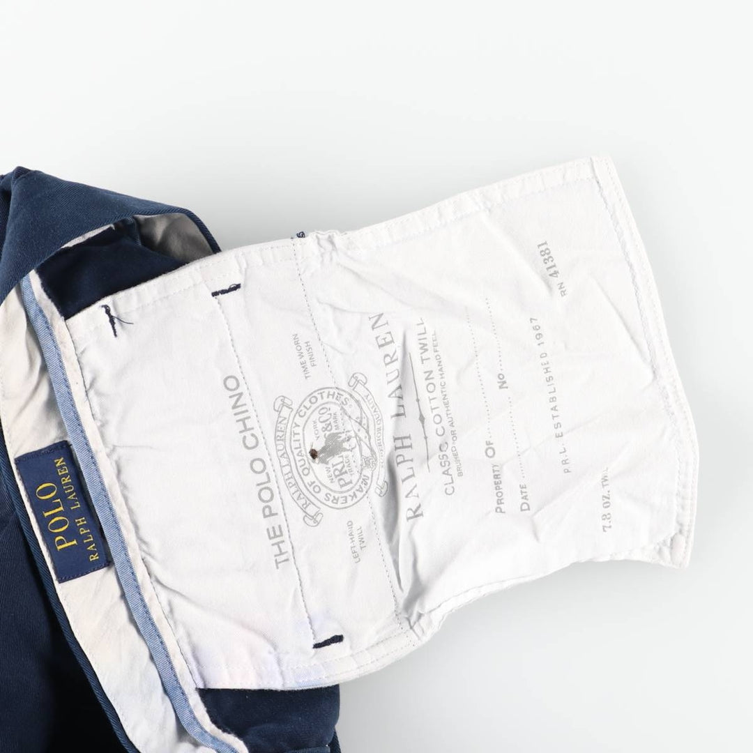 Ralph Lauren POLO RALPH LAUREN Chino Pants Men's W35 equivalent unclear navy blue type Vintage Second Hand