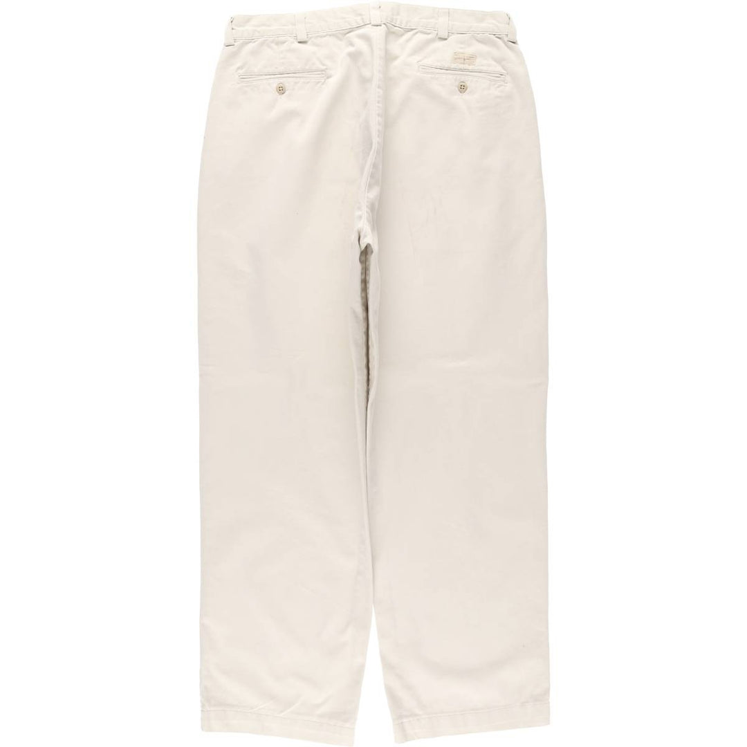 Ralph Lauren POLO by Ralph Lauren Chino Pants, Made in USA, Men's Size W36 (approx.) cotton Beige type Vintage Second Hand