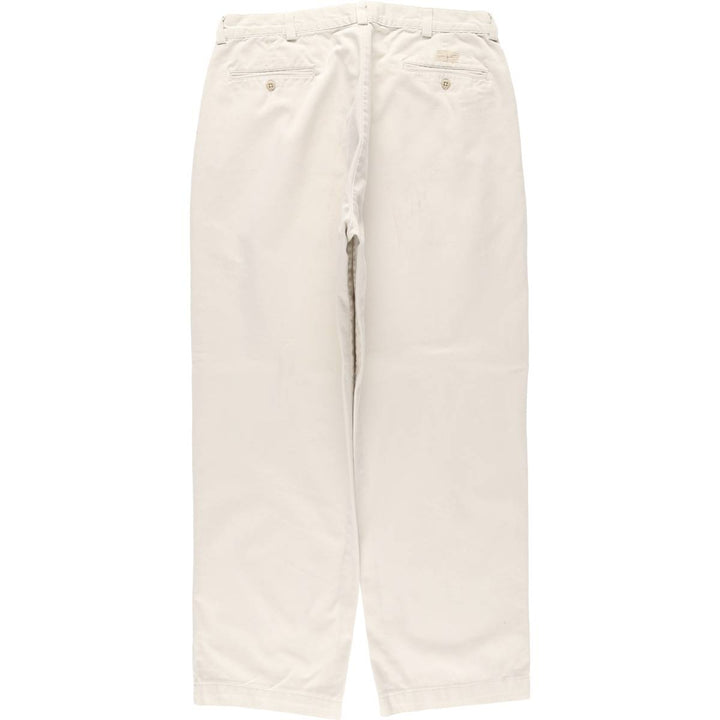 Ralph Lauren POLO by Ralph Lauren Chino Pants, Made in USA, Men's Size W36 (approx.) cotton Beige type Vintage Second Hand