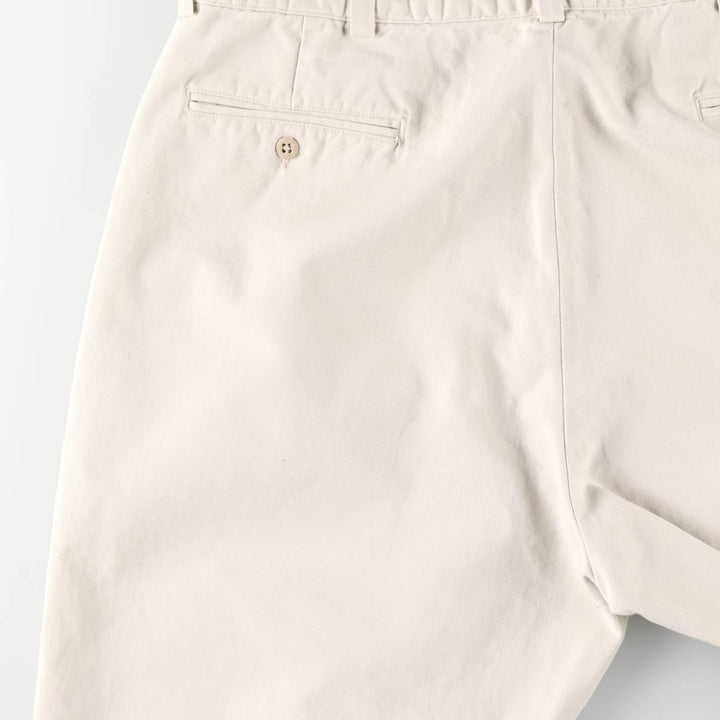 Ralph Lauren POLO by Ralph Lauren Chino Pants, Made in USA, Men's Size W36 (approx.) cotton Beige type Vintage Second Hand