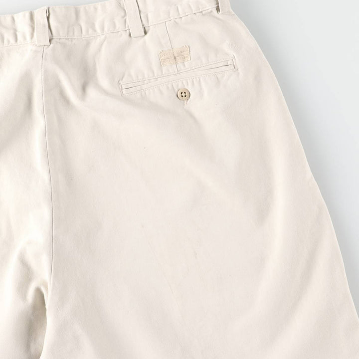 Ralph Lauren POLO by Ralph Lauren Chino Pants, Made in USA, Men's Size W36 (approx.) cotton Beige type Vintage Second Hand